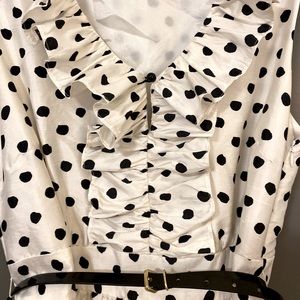 Kate Spade 100% Silk Natalia Dot Print Dress Size 8